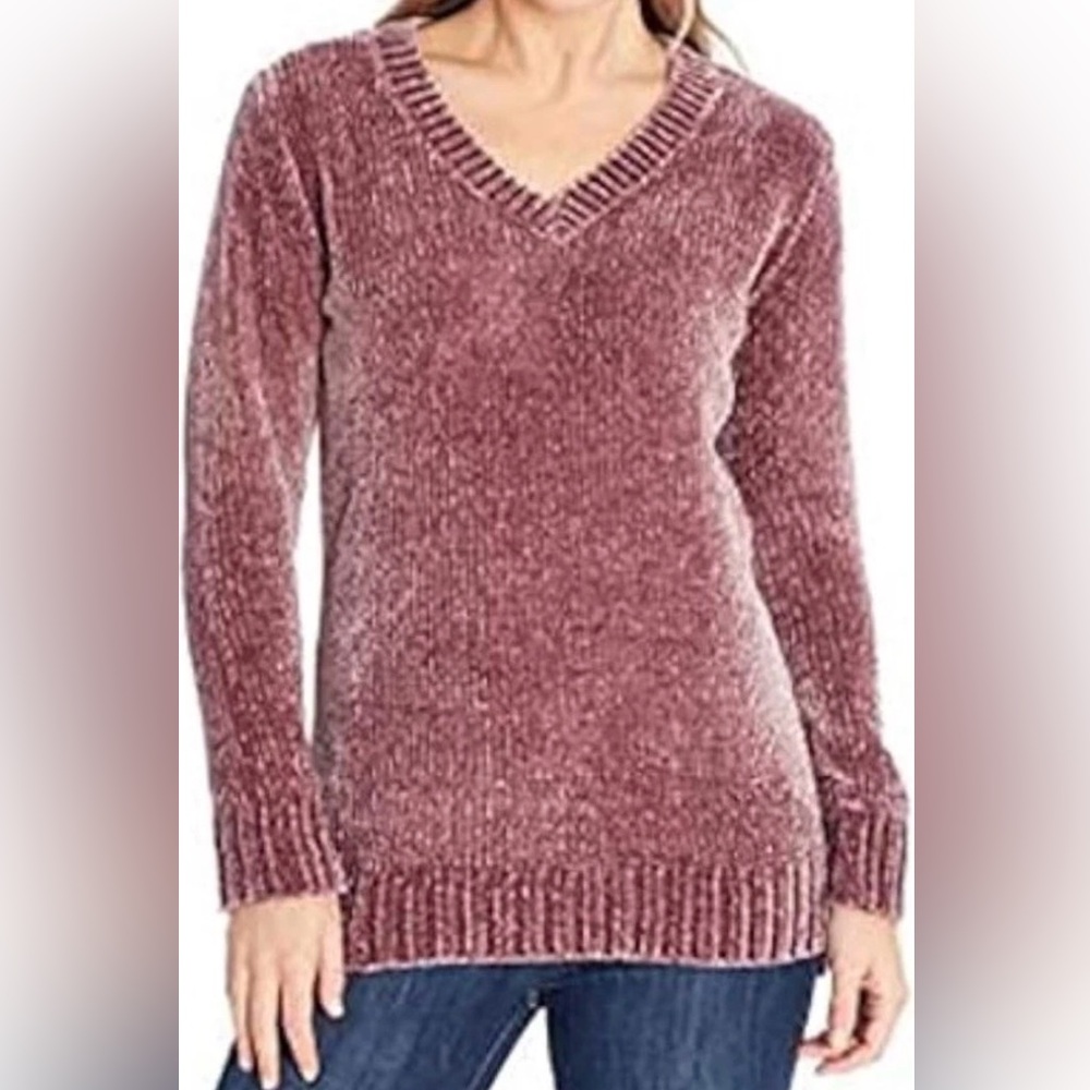 orvis Lavender Woman's Sweater Large Soft Cozy Cottage Core Fall Winter EUC‎